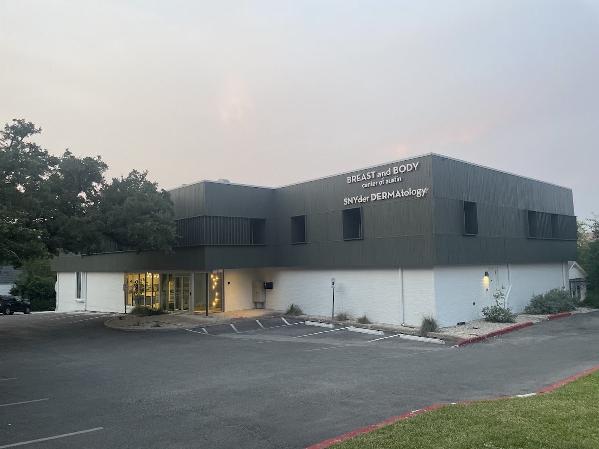Breast and Body Center of Austin building exterior with signage